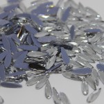 K9 Glass Crystal Loose Rhinestones Hotfix Flat Top Rectangle Shape Iron-on Rhinestones for DIY Crafts and Decoration